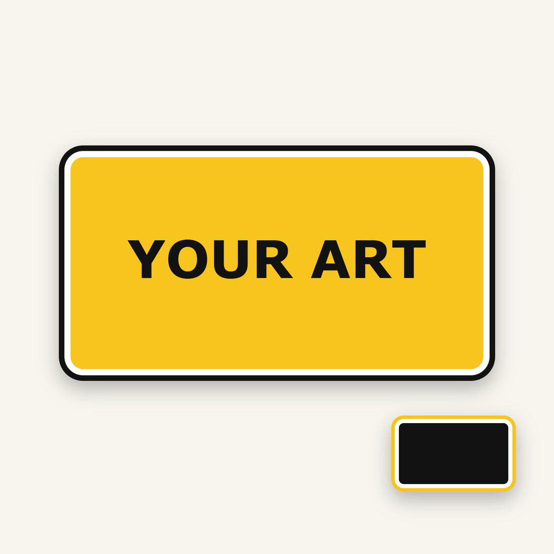 Custom rectangle stickers